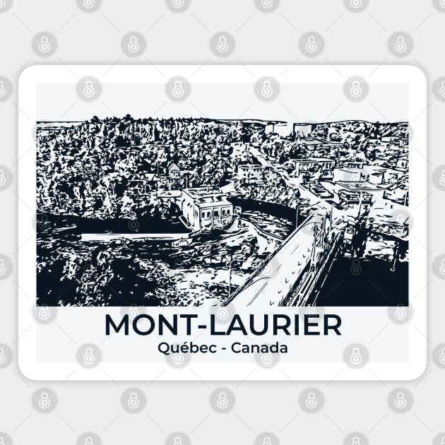Mont-Laurier - Québec Magnet by Lakeric